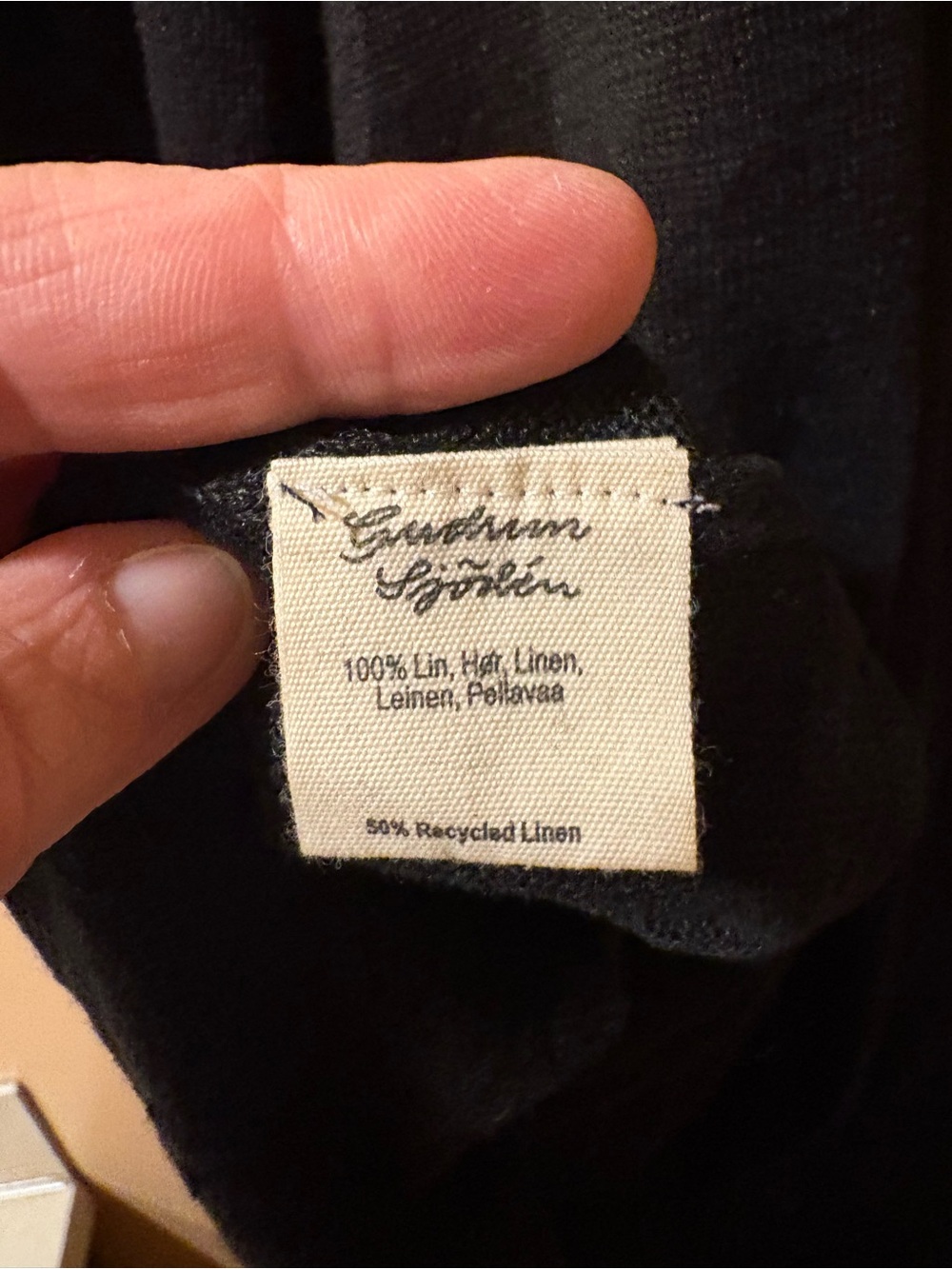 Gudrun Sjoden Black Linen Mini Dress - Picture 4 of 5